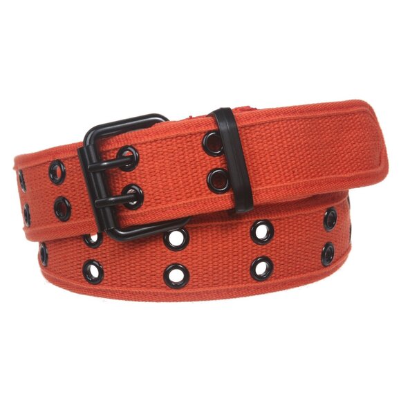 3248 Double Hole Grommets Canvas Web Belt, Orange | 6xl (49\